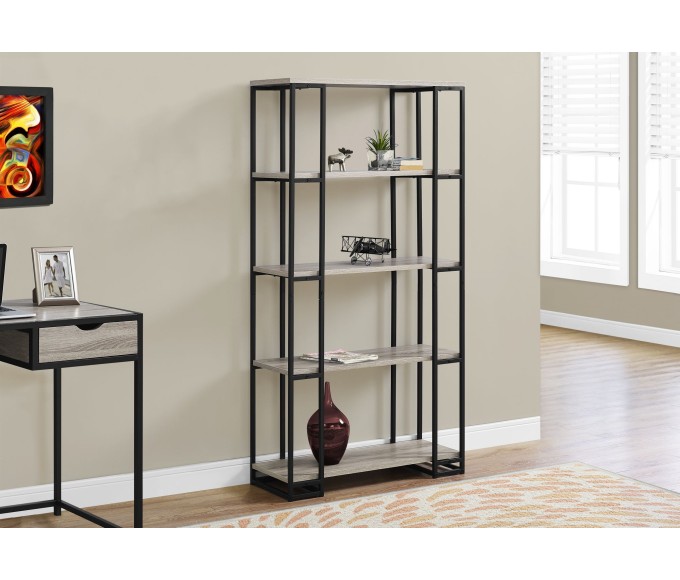 7241 Bookshelf - DARK TAUPE / BLACK METAL